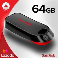 SanDisk Flash Drive Cruzer Snap USB2.0 64GB (SDCZ62_064G_G35) แฟลชไดร์ฟ เมมโมรี่ การ์ด แซนดิส โดย ซินเน็ค อุปกรณ์จัดเก็บข้อมูล คอมพิวเตอร์ โน็ตบุ๊ค Computer PC Mac Notebook รับประกัน Synnex 5 ปี