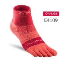 AONIJIE E4110 One Pair Lightweight Low Cut Athletic Toe Socks Quarter Socks For Five Toed Barefoot Running Shoes