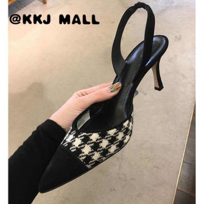 KKJ MALL รองเท้าผู้หญิง รองเท้าส้นสูง รองเท้าเเตะ 2021 ใหม่ 111120