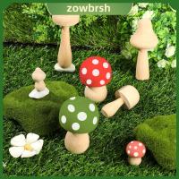 ZOWBRSH ของตกแต่งบ้าน เครื่องประดับ ตกแต่งเห็ด เห็ดไม้ ของเล่นไม้ งานฝีมือ DIY จิตรกรรม