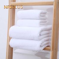 White Cotton Bath Towel For Bathroom Adults Pure White Thick Heavy Terry Washcloth Face Hand Towels For Travel Beach Sport