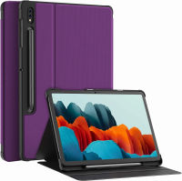 Soke Case for Samsung Tab S8 2022 &amp; S7 2020 -Premium Shock Proof Stand Folio Case, Multi- Viewing Angles, Hard PC Back Cover for Galaxy Tab S8 11 inch Tablet [SM-X700/X706/T870/T875/T878], Purple