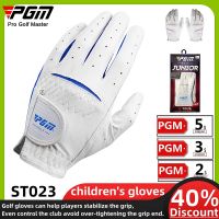 1 Pair of Kids Golf Gloves Genuine Sheepskin Sports Gloves Wear Resistant Breathable Soft Training Protection Palm Control Club