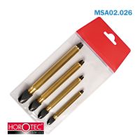 Horotec MSA02.026 Pin Vice Set 4ชิ้นหัวเหลี่ยม Ø 0-1.8 0-2.8 0-3.5 0-5.00