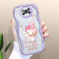 (ดีไซน์ใหม่) เคสสำหรับ Xiaomi Poco X2 Poco X3 GT X3 NFC X3 Pro X4 GT X4 NFC Poco X5 5G X5 Pro 5G น่ารักลาย Meldy Cinnamoroll Kity เคสเนื้อครีมขอบลอนเคสซิลิโคนแบบนิ่มเคสโทรศัพท์