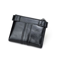 ContactS Small Bifold Compact Credit Card Case Purse For Ladies With Zipper Pocket Women Leather Wallet กระเป๋าสตางค์หนังแท้