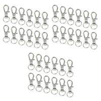 50 Pcs Swivel Clasps Lanyard Snap Hook,Metal Swivel Lanyard Snap Hook Lobster Claw Clasp