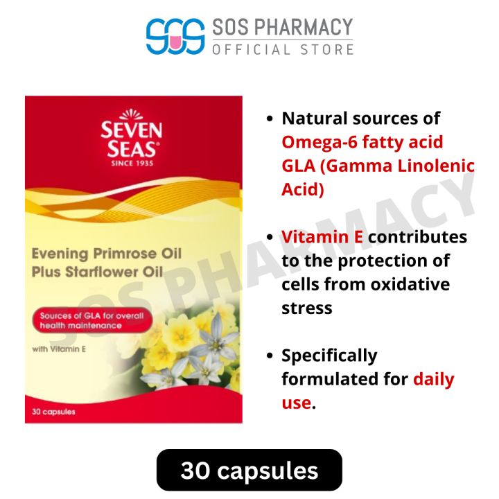Seven Seas Evening Primrose Oil Plus Starflower Oil (30's/box) Lazada