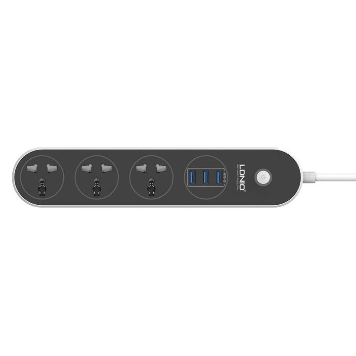 โปรโมชั่นพิเศษ-รีบซื้อก่อนของหมด-ปลั๊กราง-ldnio-sc3301-power-strip-with-3-port-usb-smart-charger-ราคาถูกที่สุด-ลดเฉพาะวันนี้