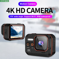 อัลตร้า HD 4K กล้องแอคชั่นแคมเมรา ° มุมกว้างกล้องกันน้ำแบบพกพาไวไฟกล้องเพื่อการกีฬากล้องบันทึก DV การบันทึกวิดีโอหมวกนิรภัยติดกล้องใต้น้ำพร้อมรีโมทคอนโทรลแนวนอนต้านทานความเย็นใช้งานได้ยาวนาน