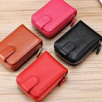 Card Holder Mini Wallets Zipper Pouch Large Capacity Male Accessories Sack