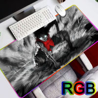 Cartoon One-Piece  Gaming RGB Mousepads Extra Large Mouse Pad Gamer Big Mouse Mat For PC Computer Mousepad Carpet Surface Mause Pad Keyboard Desk Mat