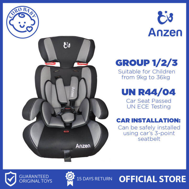 Anzen Boost Car Seat Group 1/2/3 Gray Lazada PH