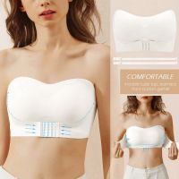 UE ใหม่ผู้หญิงเซ็กซี่ที่มองไม่เห็น Bra ที่ไม่มีสายหนัง Bra Push Up Bra Tube Top ไร้สาย Brassiere ชุดชั้นในสตรี Lingerie