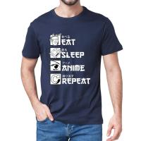 Funny Premium Cotton Eat Sleep Anime Repeat Funny Japanese Manga Funny Mens T-shirt Unisex  Soft Top Tee Gift Sweatshirts - T-shirts - AliExpress