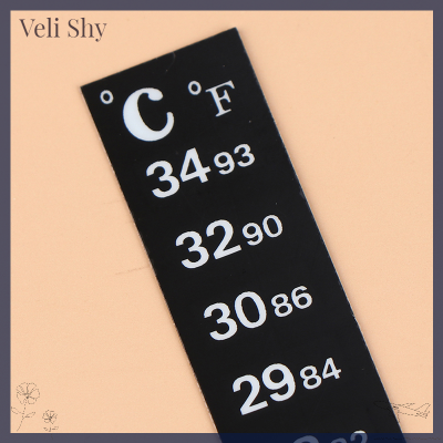 [Veli Shy] สติกเกอร์ติดบนเทอร์โมมิเตอร์ดิจิตัลเครื่องมือวัดอุณหภูมิ5ชิ้น