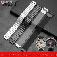 ☊T2N720 TIMEX สำหรับผู้ชายสายนาฬิกา T2N721นาฬิกาข้อมือสายเหล็กสแตนเลส T2N739ขนาด24X16มม. สายข้อมือโลหะสีดำเงิน