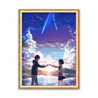 Cartoon Anime DIY Cross Stitch Embroidery 11CT Kits Craft Needlework Set Cotton Thread Printed Canvas Home Decoration New Design