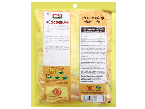 Ngũ cốc dinh dưỡng b fast 500g, ngũ cốc vinaface, sữa hạt ngũ cốc - ảnh sản phẩm 3