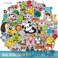 ?【Lowest price】TANG 50pcs MIX CUTE animals สติ๊กเกอร์เด็กของเล่นโทรศัพท์กีตาร์แล็ปท็อปสติกเกอร์สเก็ตบอร์ด