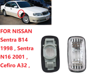 ZR สำหรับ1ชิ้นนิสสันเซนทรา B14 1998เซนทรา N16 2001 A32เซฟิโรไฟสัญญาณบังโคลนคริสตัล A33แบบใส/ไฟไฟกันชนรถยนต์ใหม่