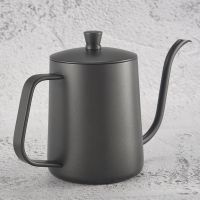 550ML Hand Coffee Pot Household Coffee Hand Pot with Hanging Ears Stainless Steel Long Mouth Pot Drip Hand Pot