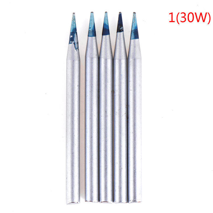 5Pcs 30w/40w/60w/80w replacement soldering iron tip blue leadfree