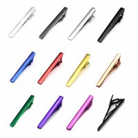 ◕✙ Mens Fashion Neck Tie Clips Tie Bars Metal Necktie Tack Pins for Father Husband Men Wedding Business Favor Gifts Multicolor 6cm