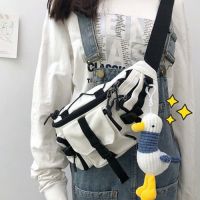 Japanese Style Harajuku Dark Men Women Chest Bag Korean ins Tooling Hong Kong Waist Riding Dead Flying Crossbody Couple Mustard