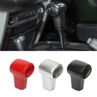 【CW】 Gear Shift Konb Cap Decoration Cover Trim forWrangler JK 2007 2008 2009 2010 Car Interior AccessoriesCarbon Fiber