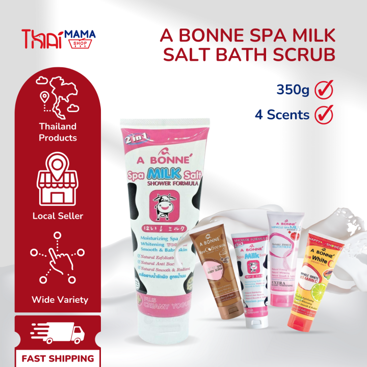 A BONNE Spa Milk Salt Bath Scrub 350g Lazada Singapore