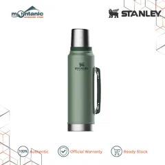 Stanley Classic Stainless Steel Vacuum Insulated Thermos Bottle, 1.1 qt 