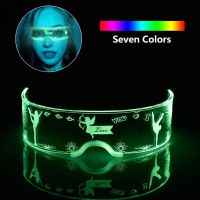 Luminous LED Glasses Wire Neon Party LED Glasses Light Up Glasses Rave Costume Party Decor DJ SunGlasses For Halloween Decor