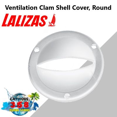 Ventilation Clam Shell Cover, Round,  White 44551 lalizas