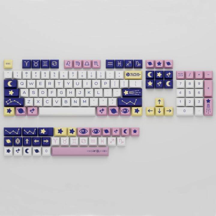 132-คีย์-constellation-pbt-keycaps-xda-โปรไฟล์-mx-switch-อะนิเมะน่ารัก-keycap-สำหรับ-diy-คีย์บอร์ดเกมกลชุดที่กำหนดเอง-iewo9238