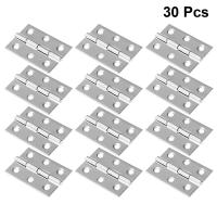 30PCS Stainless Steel Hinge 2 Inch Hinge Free Slot Bearing Thickened Mute Sub-Door Hinge Mute Flat Hinge Door Loose-Leaf Hinge