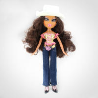 new 23cm dolls Original mgadoll Big mouth Rock and roll suit girl Hat girl Fashion BratzDoll Action Figure doll Best Gift