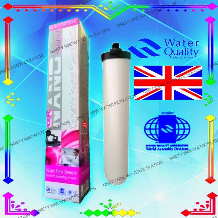 UK Nano 10"Standard Water Filter Ceramic ,water filter candle 0.9