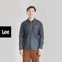 LEE เสื้อเชิ้ตแขนยาวผู้ชาย คอลเลคชั่น Iconic Logo รุ่น LE F123MSHLN20