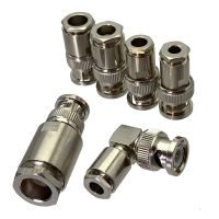 Connector BNC Male Plug Clamp RG174 RG316 / RG58 RG142 / RG8X / RG5 RG6 / RG8 LMR400 Cable RF Coaxial Straight &amp; Right angleWires Leads Adapters