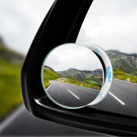 【cw】Adjustable Car Blind Spot Glass Mirror 360 Degree Side Wide Angle Rear View Small Frameless Round Mirror Auto Safety Driving 【hot】