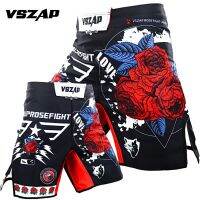 กางเกงขาสั้น VSZAP Rose MMA กางเกงมวยเตะ Muay กางเกงขาสั้นลายแบบไทยกางเกงฝึกซ้อมกางเกงขาสั้นออกกำลังกาย BJJ Sanda Boxe ต่อสู้ต่อสู้ต่อสู้กางเกง Mma ต่อสู้