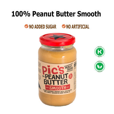 Pic’s Peanut Butter Smooth 380g พิคส์ พีนัท บัตเตอร์ สมูท เนยถั่ว ชนิดละเอียด ขายดีที่สุดจากนิวซีแลนด์ นำเข้าจากนิวซีแลนด์