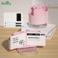 Dolity เครื่องคิดเลขที่ใส่ดินสอกล่องเก็บของพร้อมกับสำหรับเดสก์ท็อปเครื่องใช้สำนักงานของโรงเรียน