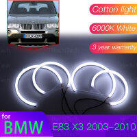 Angel Eyes Kit 6000L ผ้าฝ้ายสีขาว Halo Ring Light สำหรับ BMW E83 X3 2003-2010