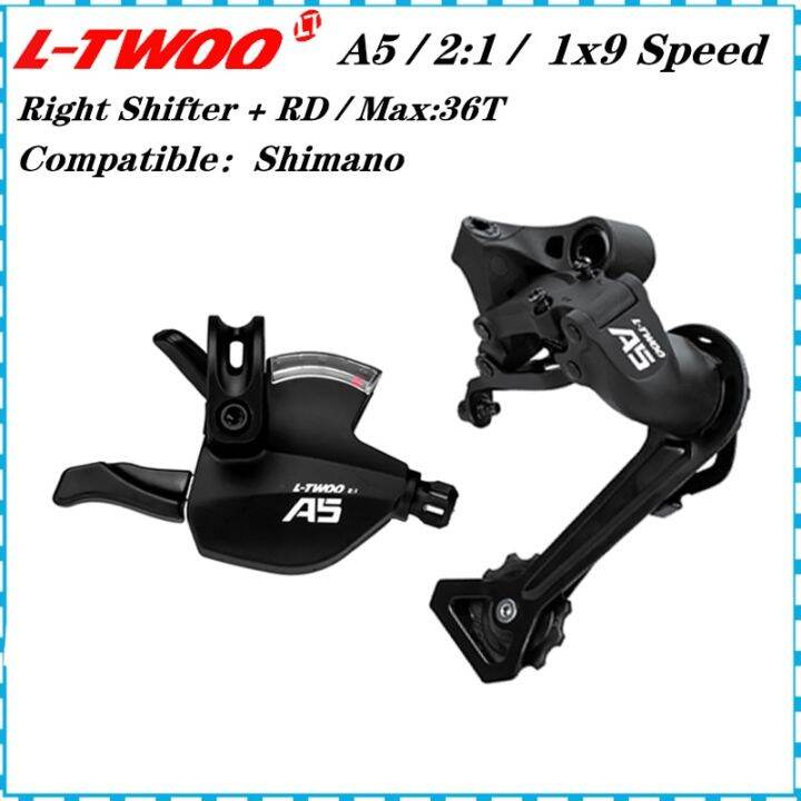 LTWOO A5 21 1X9 9 Speed Derailleurs Trigger Groupset 9S 9V Shifter Lever 9 Speed Rear