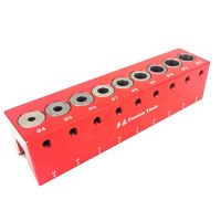 Self Centering Doweling Jig 4-12mm Step Drill Guide Set Wood Dowel Pocket Hole Woodwork Joint Tool