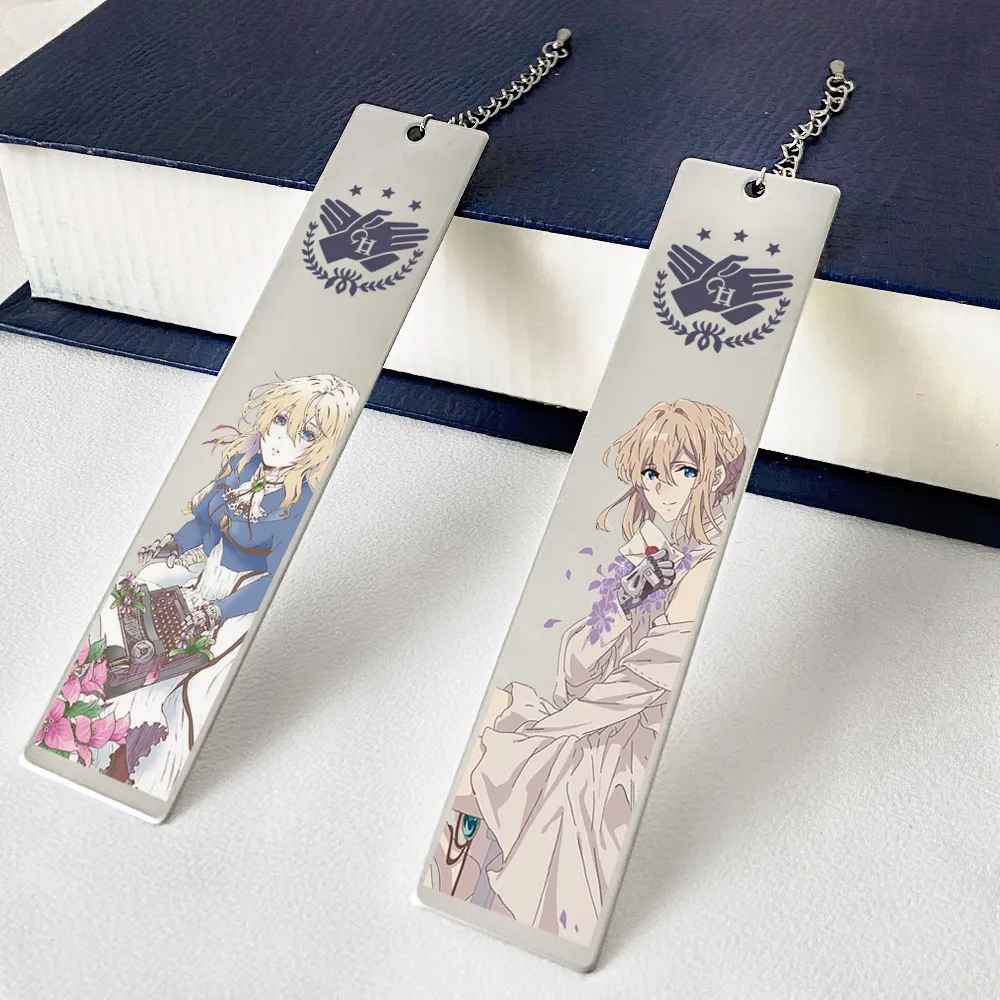 2022 NEW Violet Evergarden Cartoon Metal Bookmarks Pagination Mark Student  Gift Anime Stationery School Office Supplies Gifts | Lazada