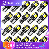 หลอดไฟภายในรถ LED แพ็ค20แพ็ค W5W หลอดไฟอัตโนมัติไฟข้าง12V สดใสมาก T10 Canbus ไร้ข้อผิดพลาด