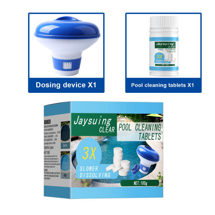 Chlorine Tablets For Swimming Pool Dissolves Quickly Eliminate Algae In